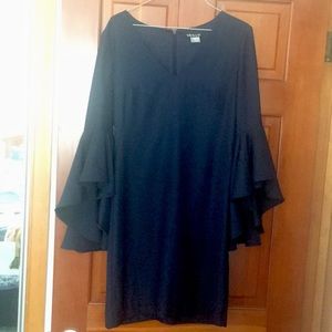 Navy Blues Bell Sleeve Dress